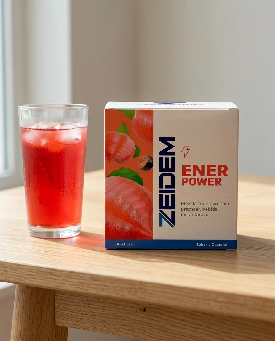 Ener Power preparado junto a su caja